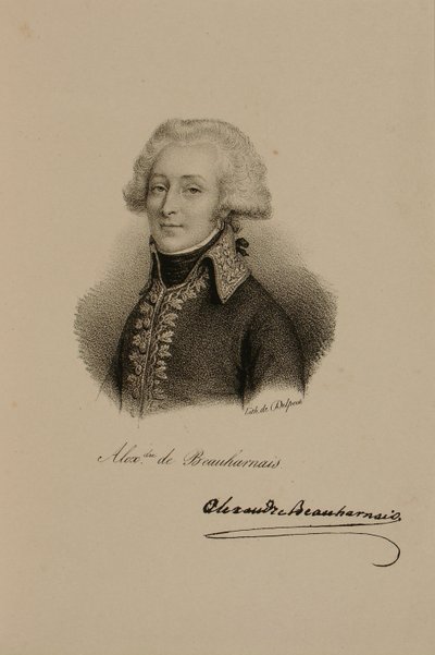 Portrait of Viscount Alexandre-Francois-Marie de Beauharnais (1760-94) by Francois Seraphin Delpech
